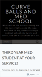 Mobile Screenshot of curveballsandmedschool.com